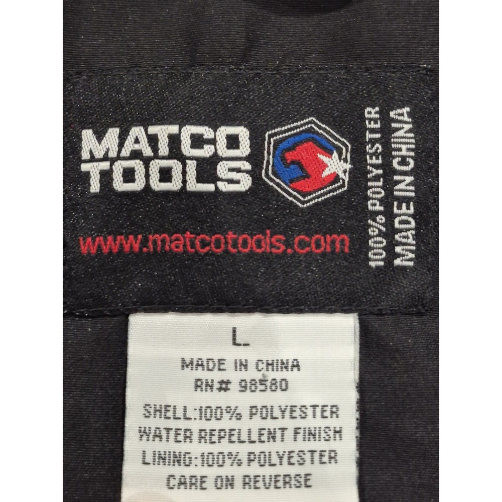 MATCO TOOLS Embroidered 'Good As Gold' Water Repellent Jacket Full Zip Men's L - Picture 6 of 6